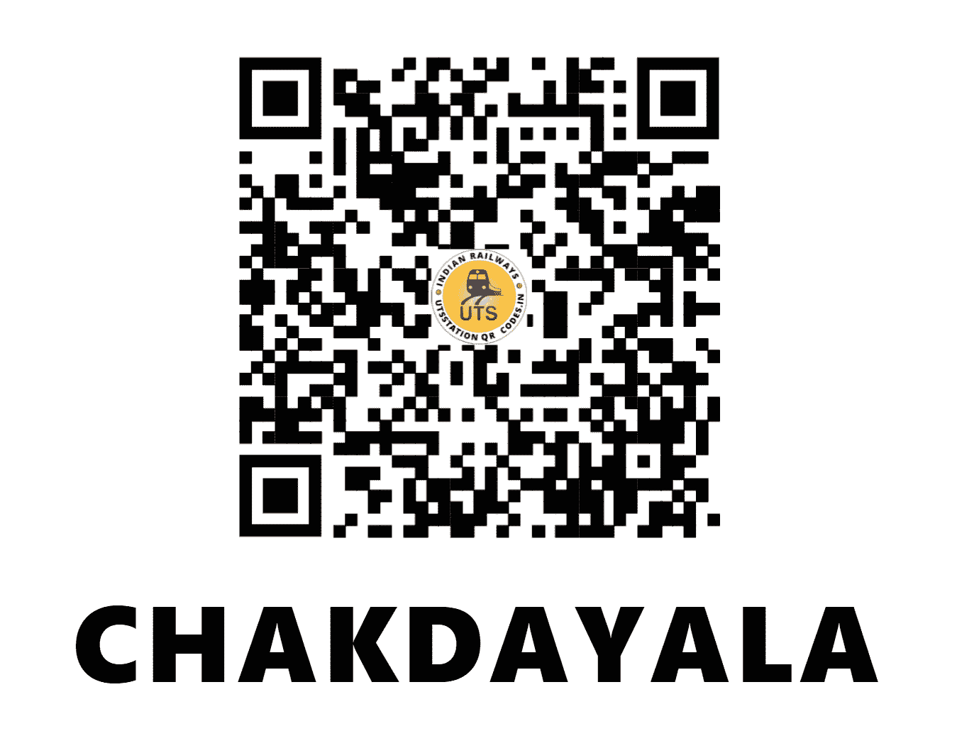 UTS QR Code for CHAKDAYALA - CKDL - NR (JAMMU AND KASHMIR)